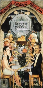 Diego Rivera Painting - wall street banquet 1928 Diego Rivera
